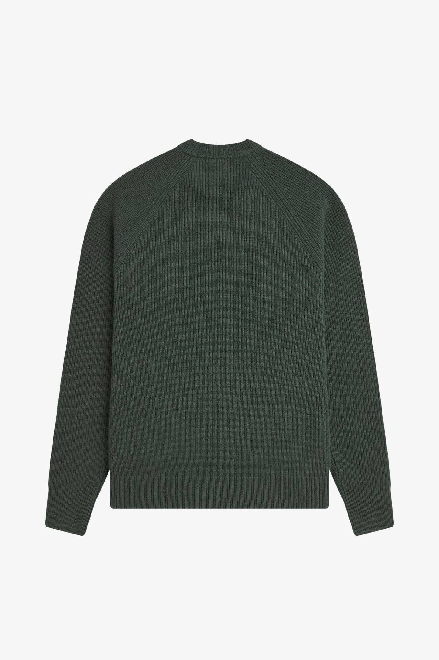 Fred Perry - LAMBSWOOL RAGLAN JUMPER - Court Green