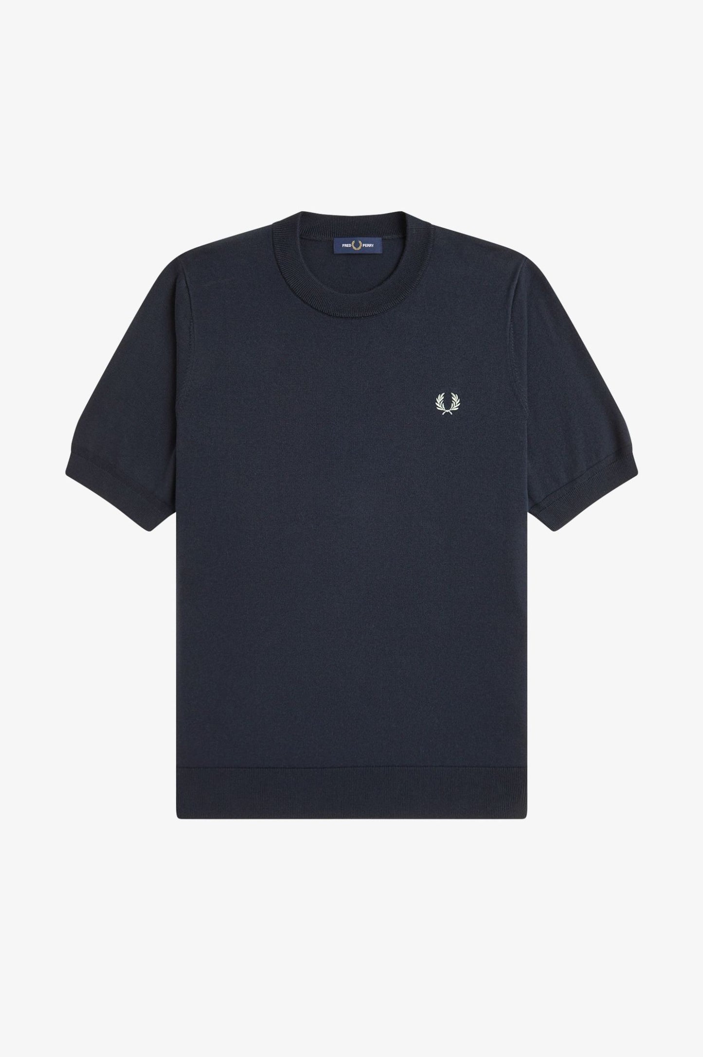 Fred Perry - SUPIMA COTTON KNITTED T-SHIRT - Navy