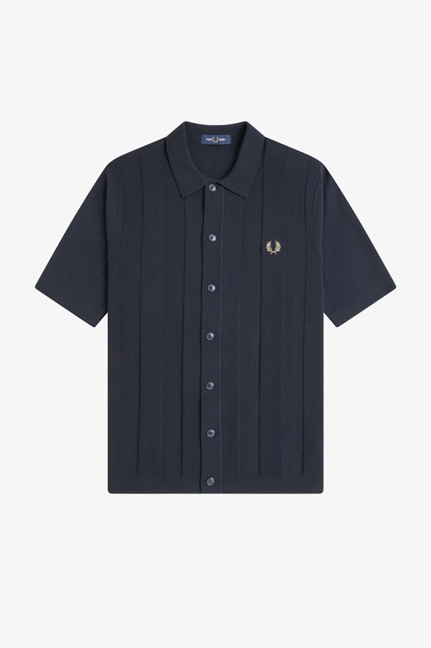 Fred Perry - TONAL VERTICAL STRIPE SHIRT - Navy