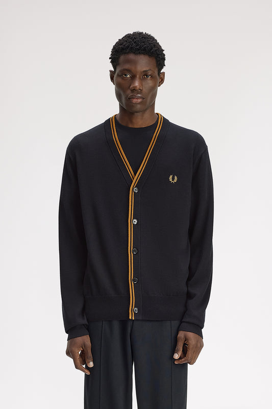 Fred Perry - CLASSIC CARDIGAN - Black