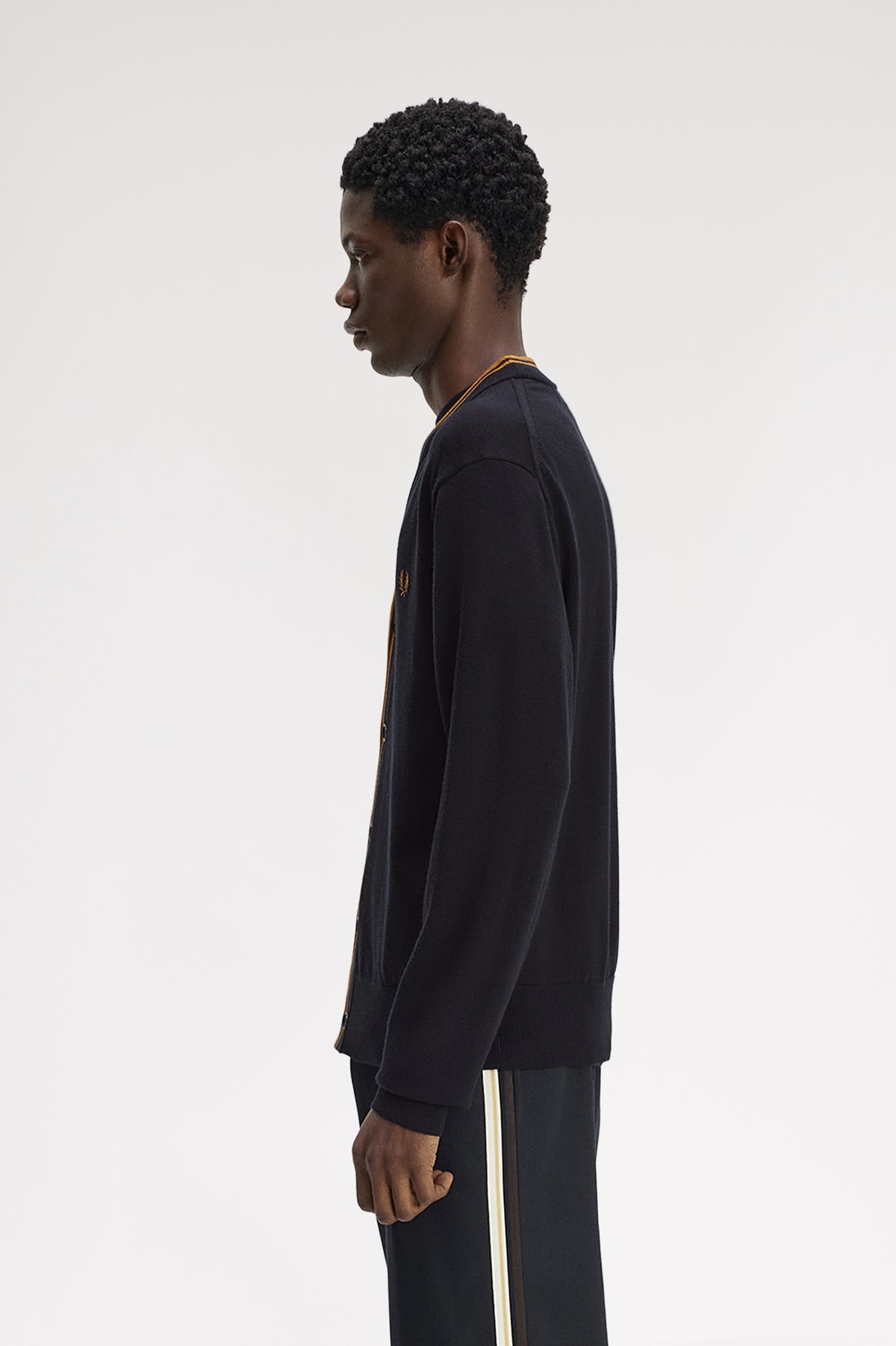 Fred Perry - CLASSIC CARDIGAN - Black