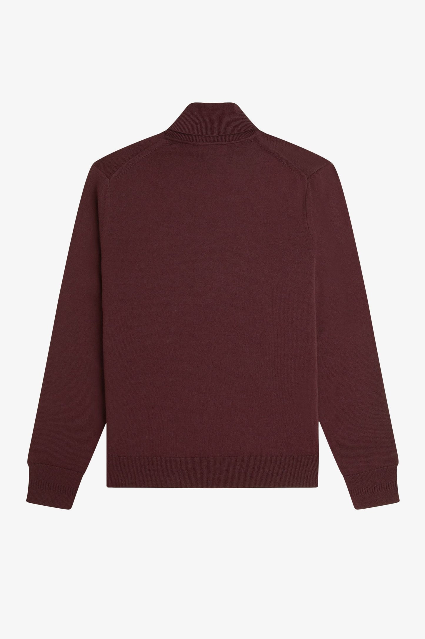 Fred Perry - ROLL NECK JUMPER - Oxblood