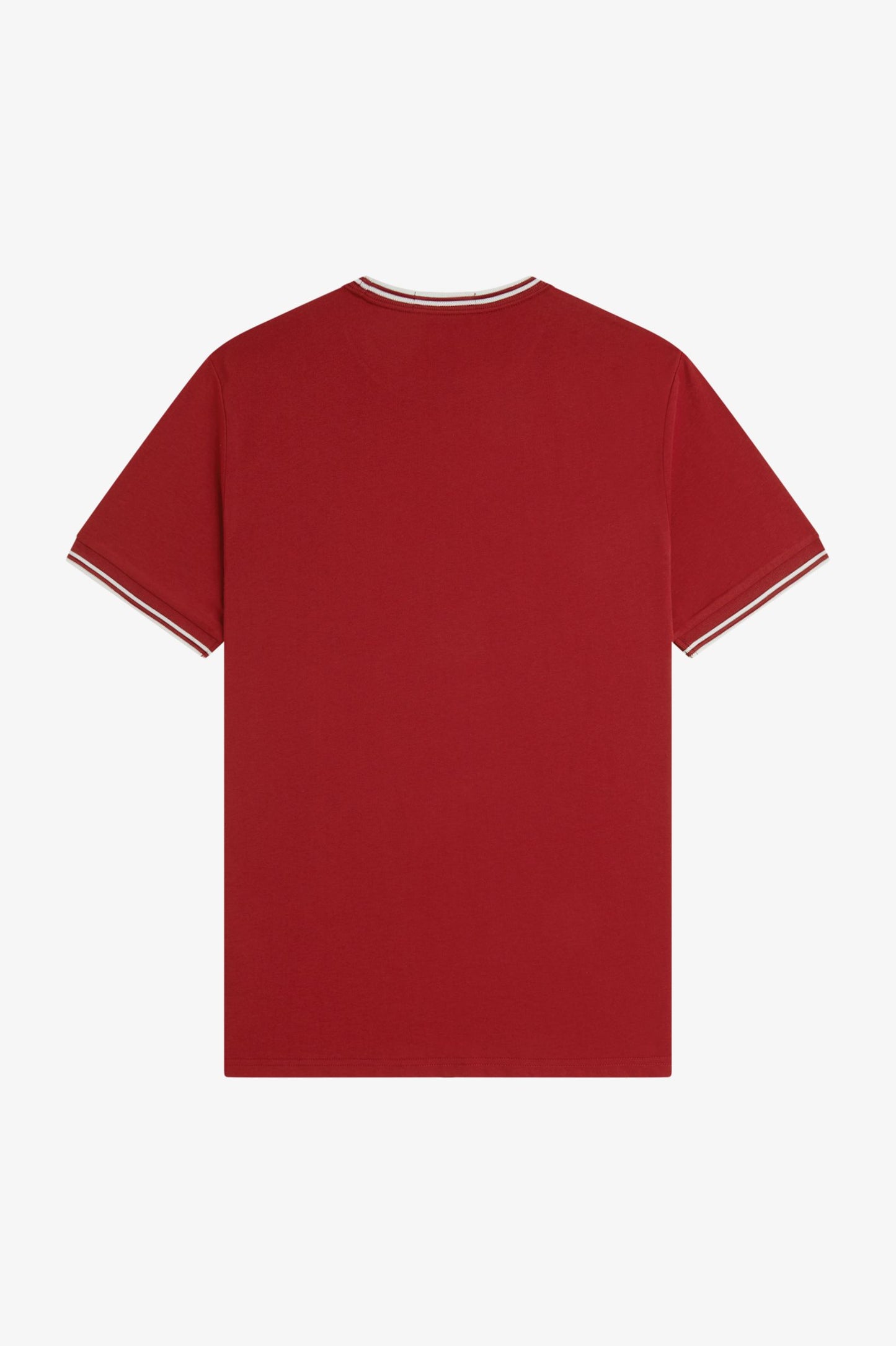 Fred Perry - TWIN TIPPED T-SHIRT - Burnt Red/Snow White