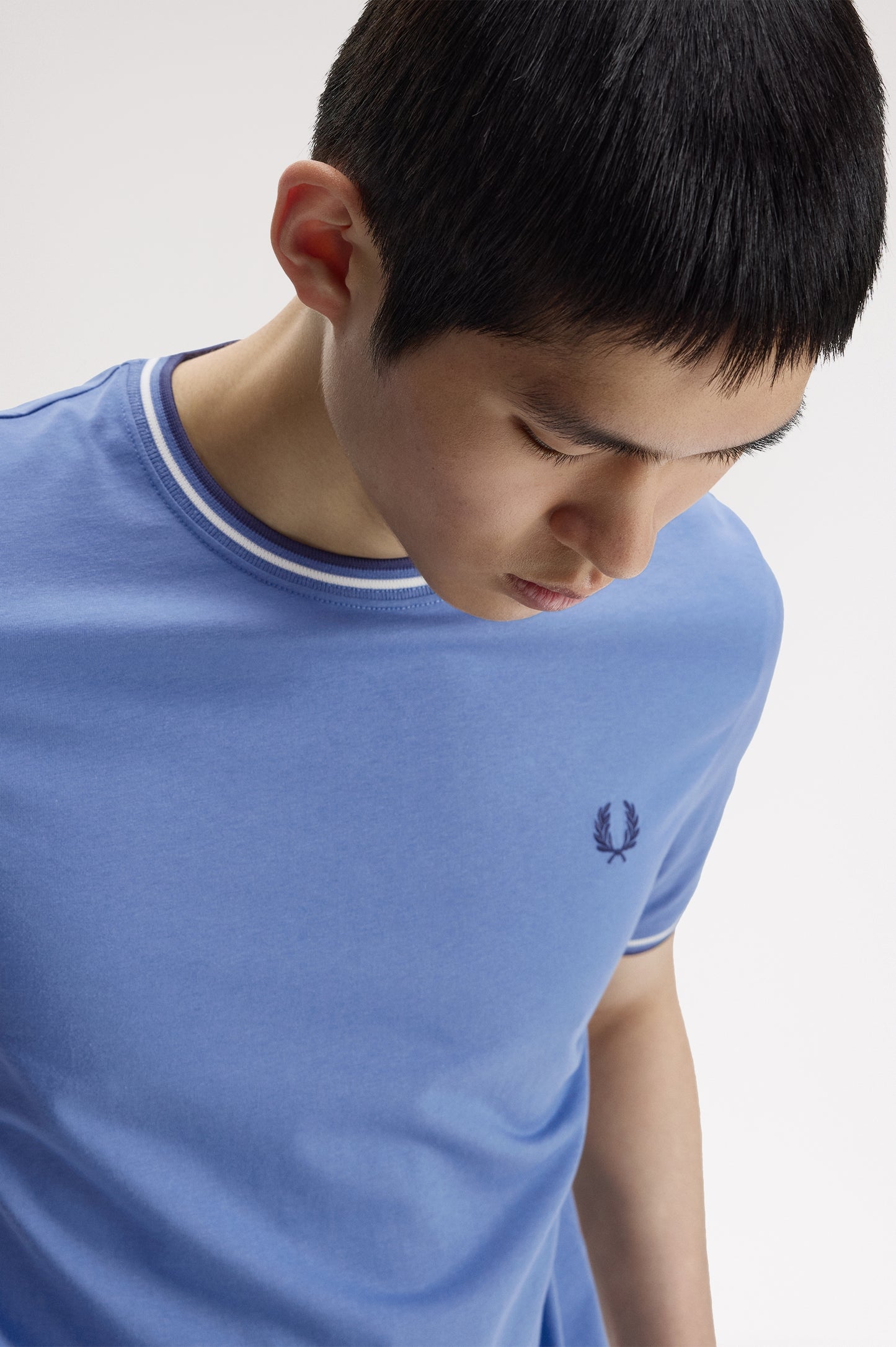Fred Perry - TWIN TIPPED T-SHIRT - Ace Blue/Snow White/Tennisball Blue