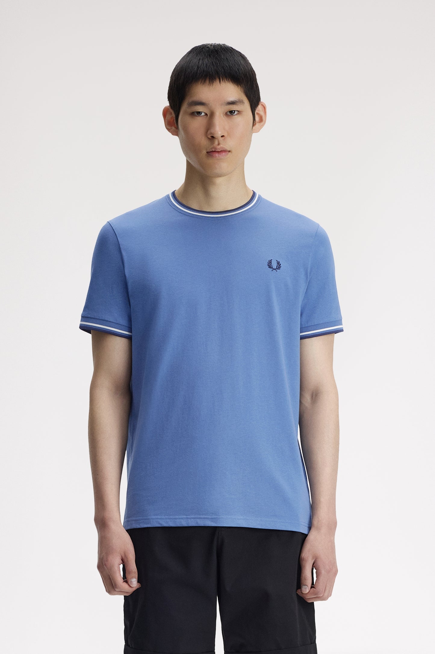 Fred Perry - TWIN TIPPED T-SHIRT - Ace Blue/Snow White/Tennisball Blue