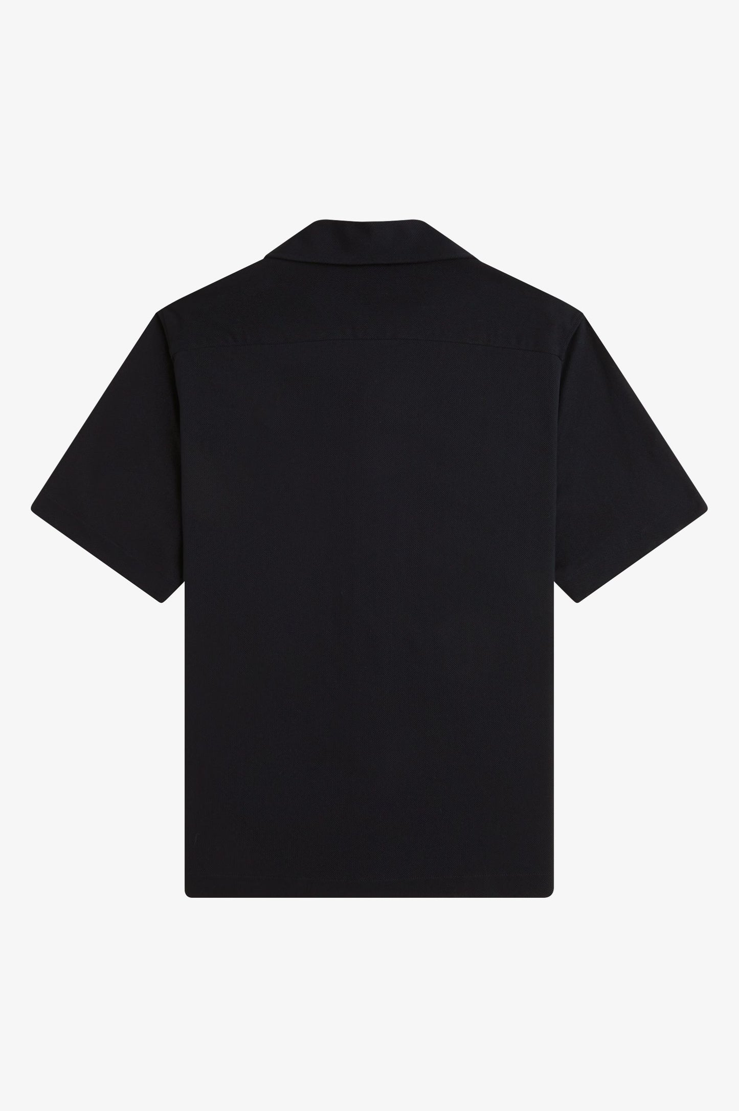 Fred Perry - COMPRESS MESH REVERE COLLAR SHIRT - Black