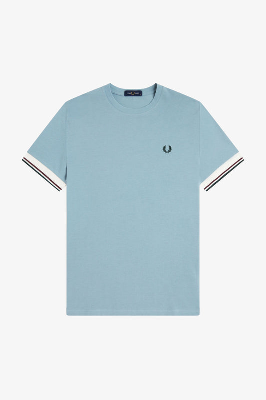 Fred Perry - TWIN TIPPED CUFF T-SHIRT - Stockport Blue