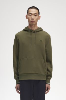 Fred Perry - TIPPED HOODED SWEATSHIRT -