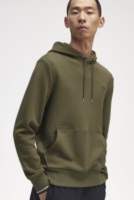 Fred Perry - TIPPED HOODED SWEATSHIRT -
