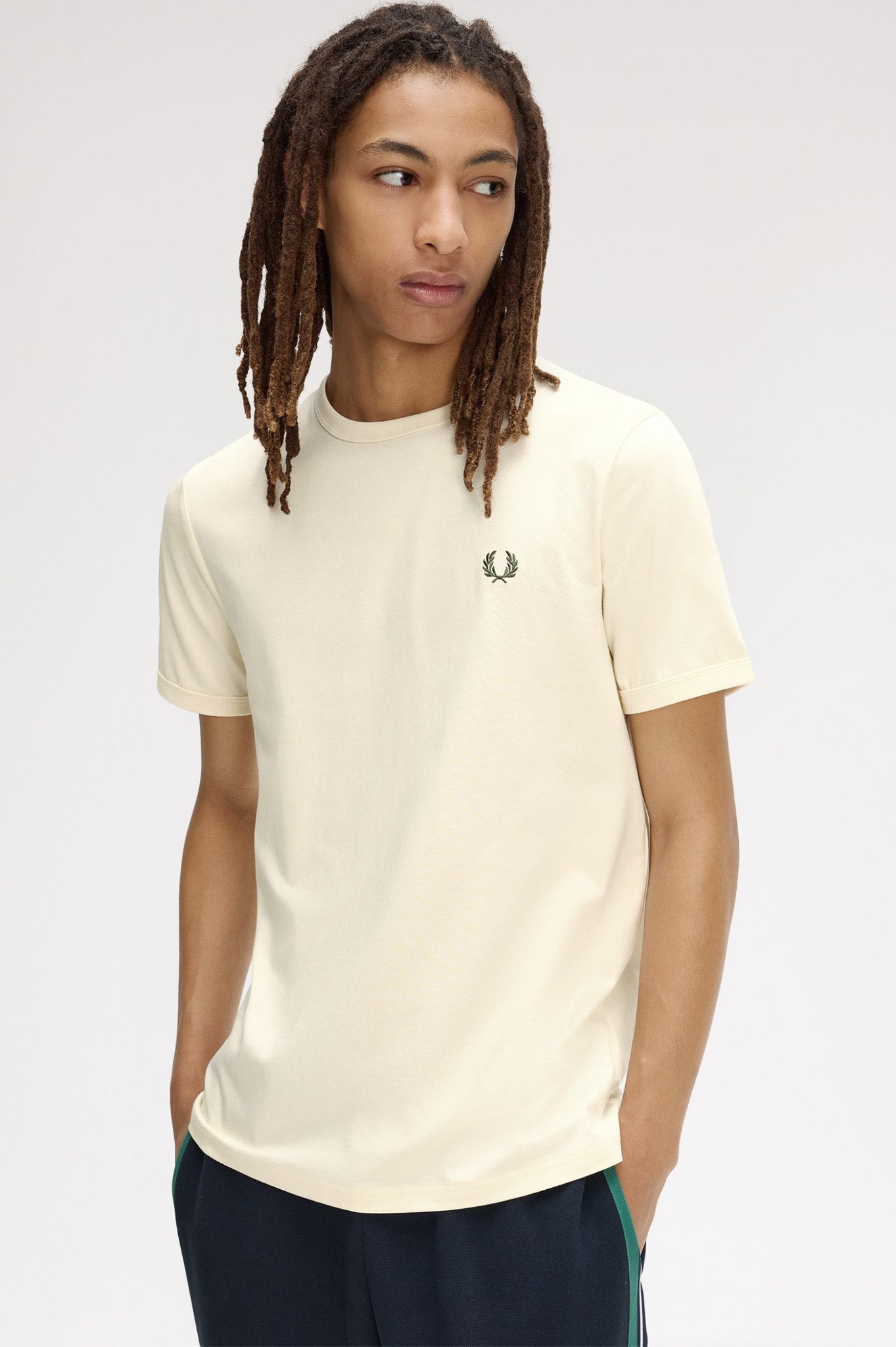 Fred Perry - RINGER T-SHIRT - Ecru