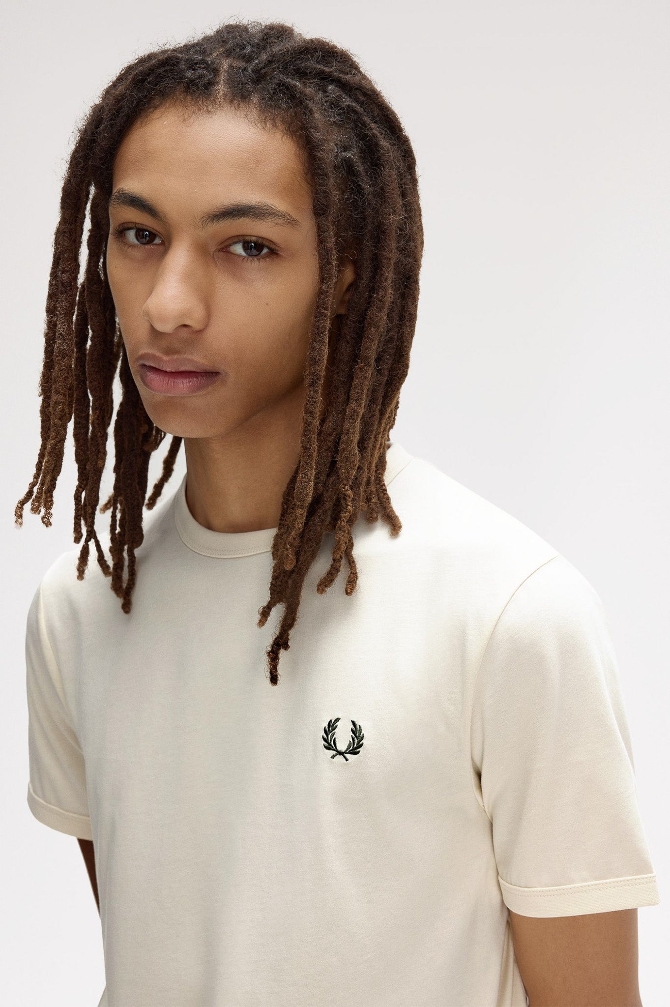 Fred Perry - RINGER T-SHIRT - Ecru
