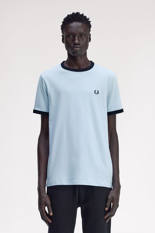 Fred Perry - RINGER T-SHIRT - Blue/Navy