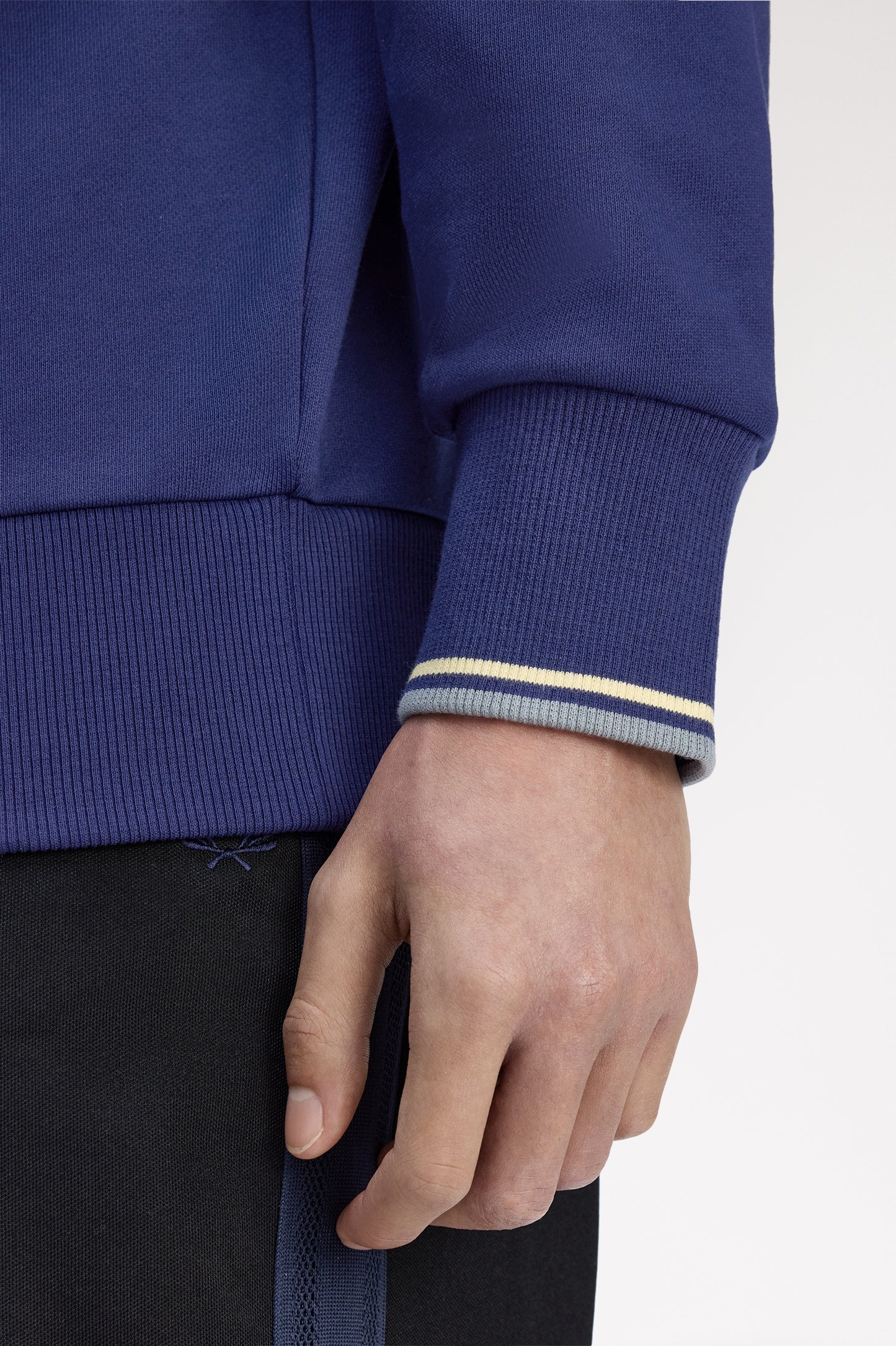 Fred Perry - HALF ZIP SWEATSHIRT - Frenchnavy/Champions Gold/Stockport Blue