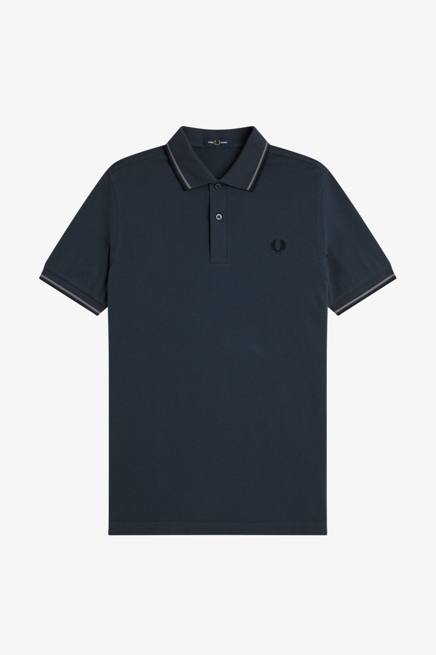 Fred Perry - TWIN TIPPED POLO SHIRT - Dark Airforce/Sports Blue/Black