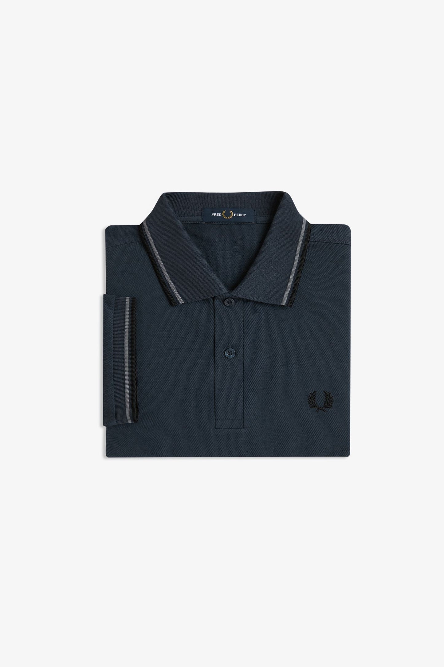 Fred Perry - TWIN TIPPED POLO SHIRT - Dark Airforce/Sports Blue/Black