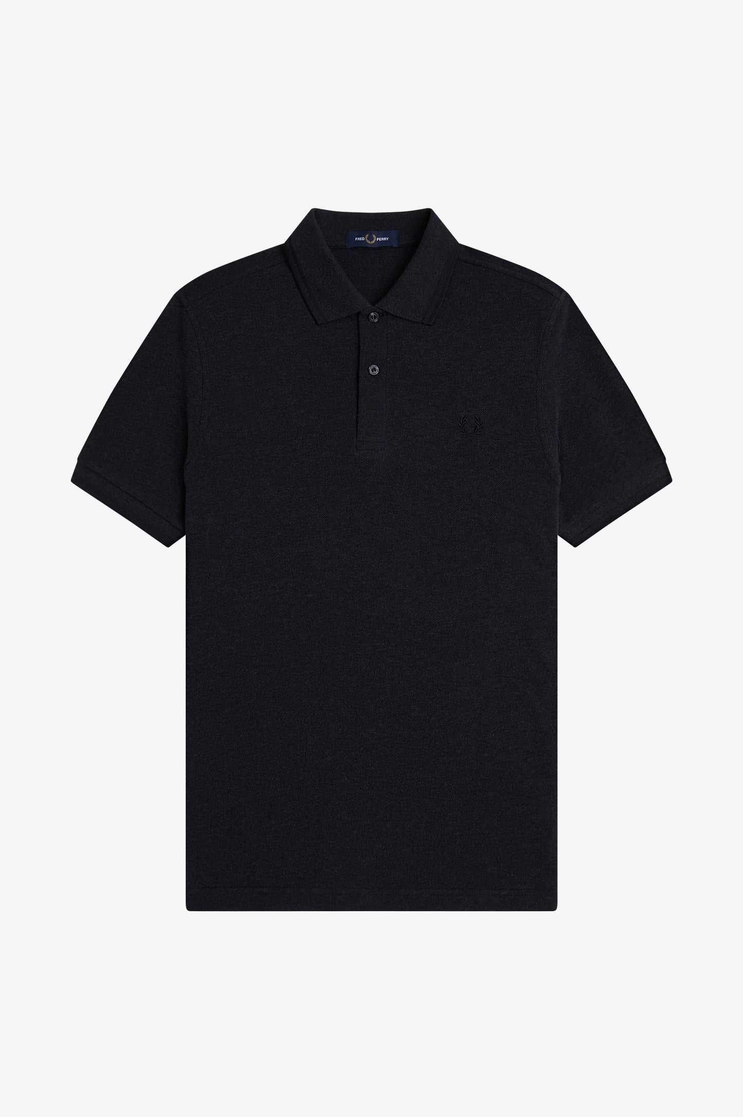 Fred Perry - TWIN TIPPED FRED PERRY SHIRT - Charcoal Marl/Black