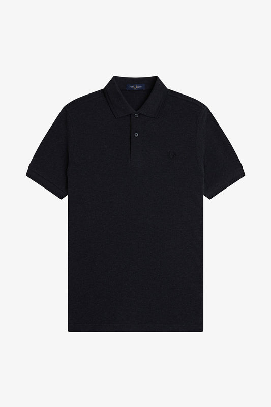 Fred Perry - TWIN TIPPED FRED PERRY SHIRT - Charcoal Marl/Black