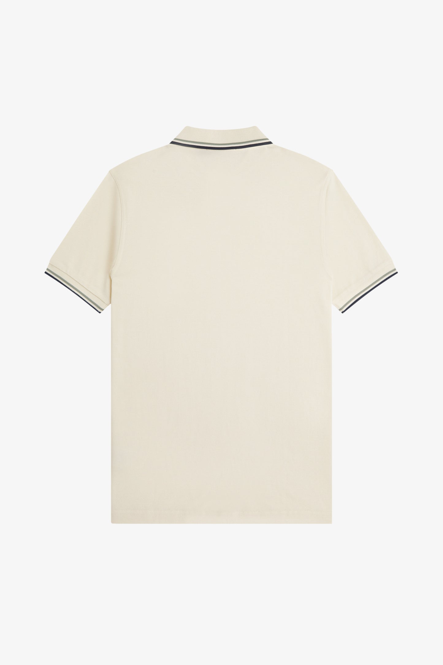 Fred Perry - TWIN TIPPED FRED PERRY SHIRT - Ecru/Seagrass/Dark Airfare