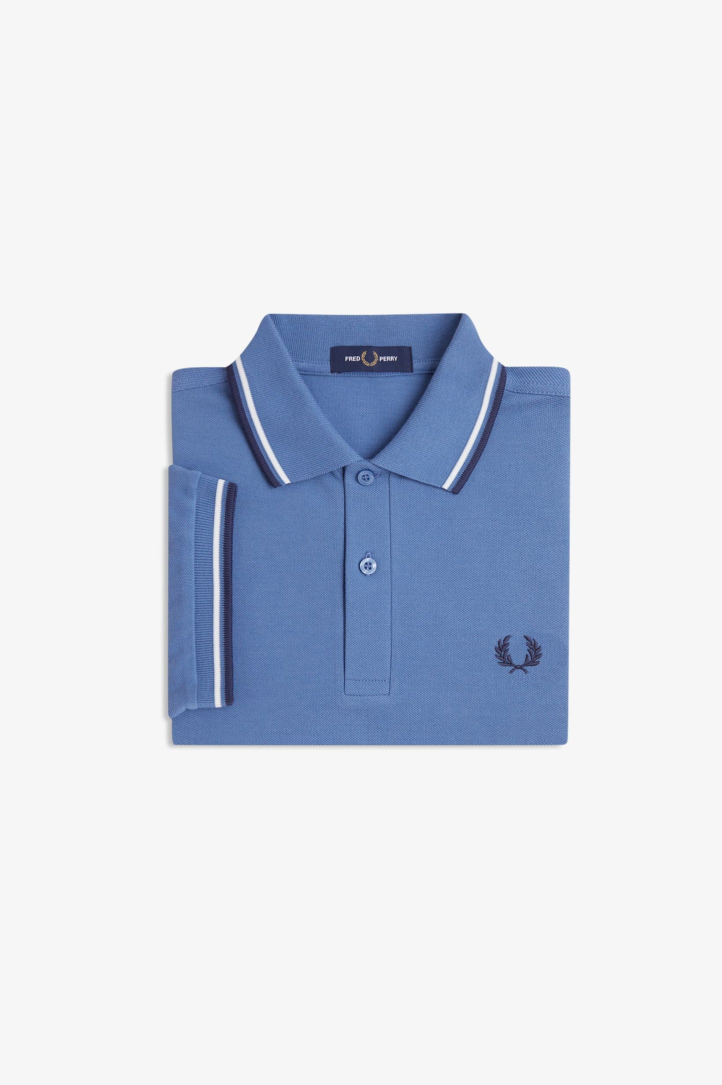 Fred Perry - TWIN TIPPED POLO SHIRT - Ace Blue/Snow White/Tennis Blue