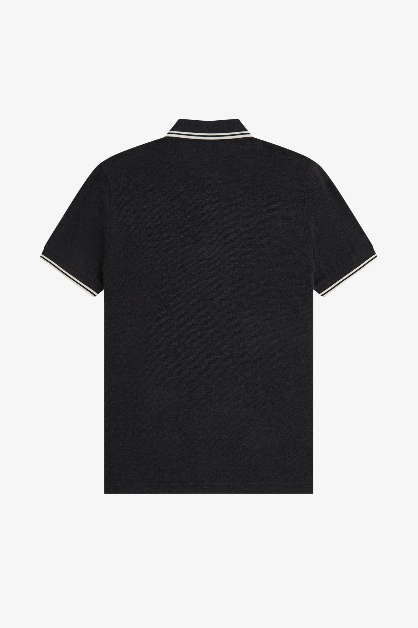 Fred Perry - TWIN TIPPED POLO SHIRT - Charcoal Marl/Ecru/Ecru
