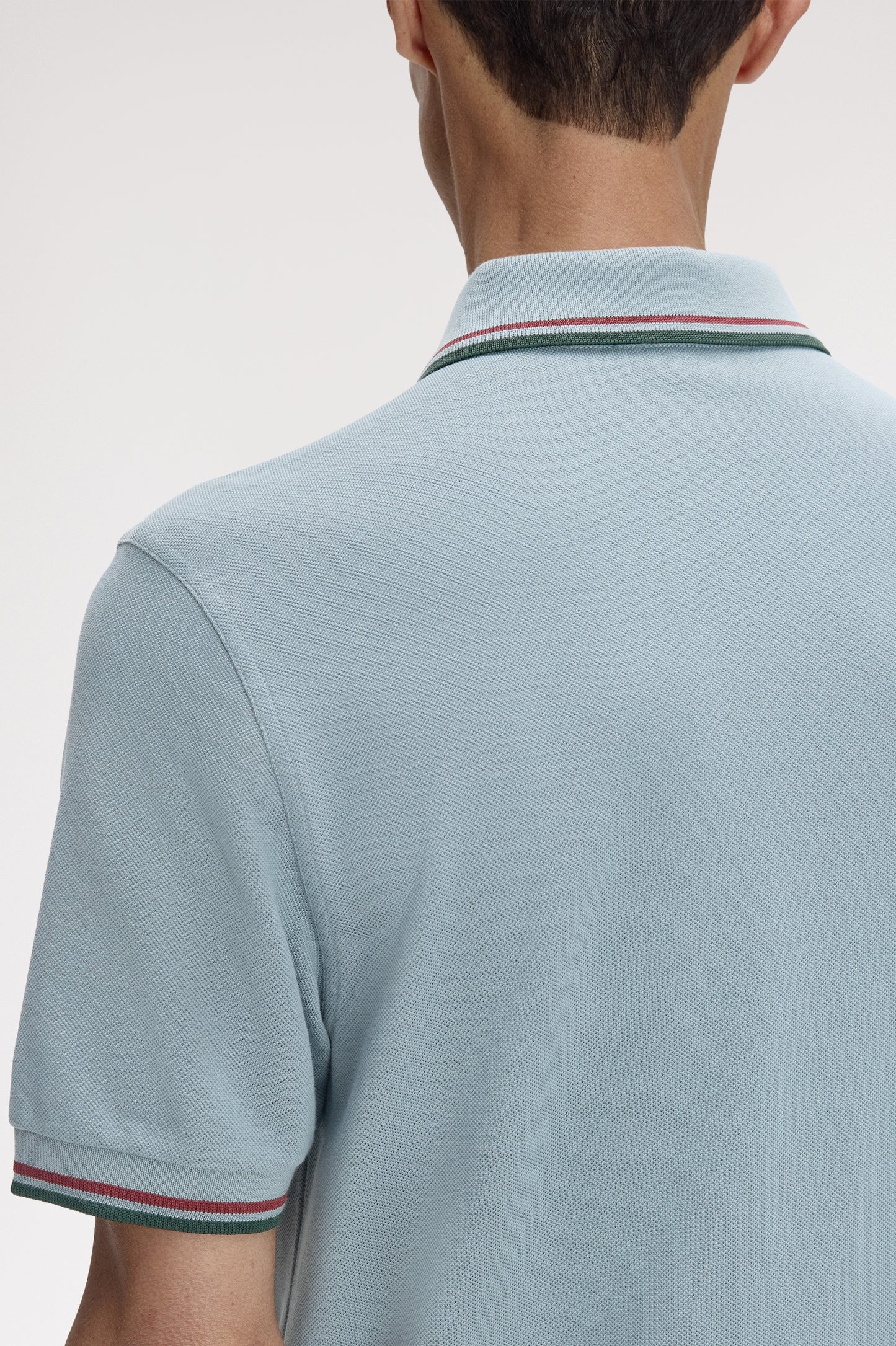 Fred Perry - TWIN TIPPED POLO SHIRT - Stockport Blue/Oxblood/Grasroots