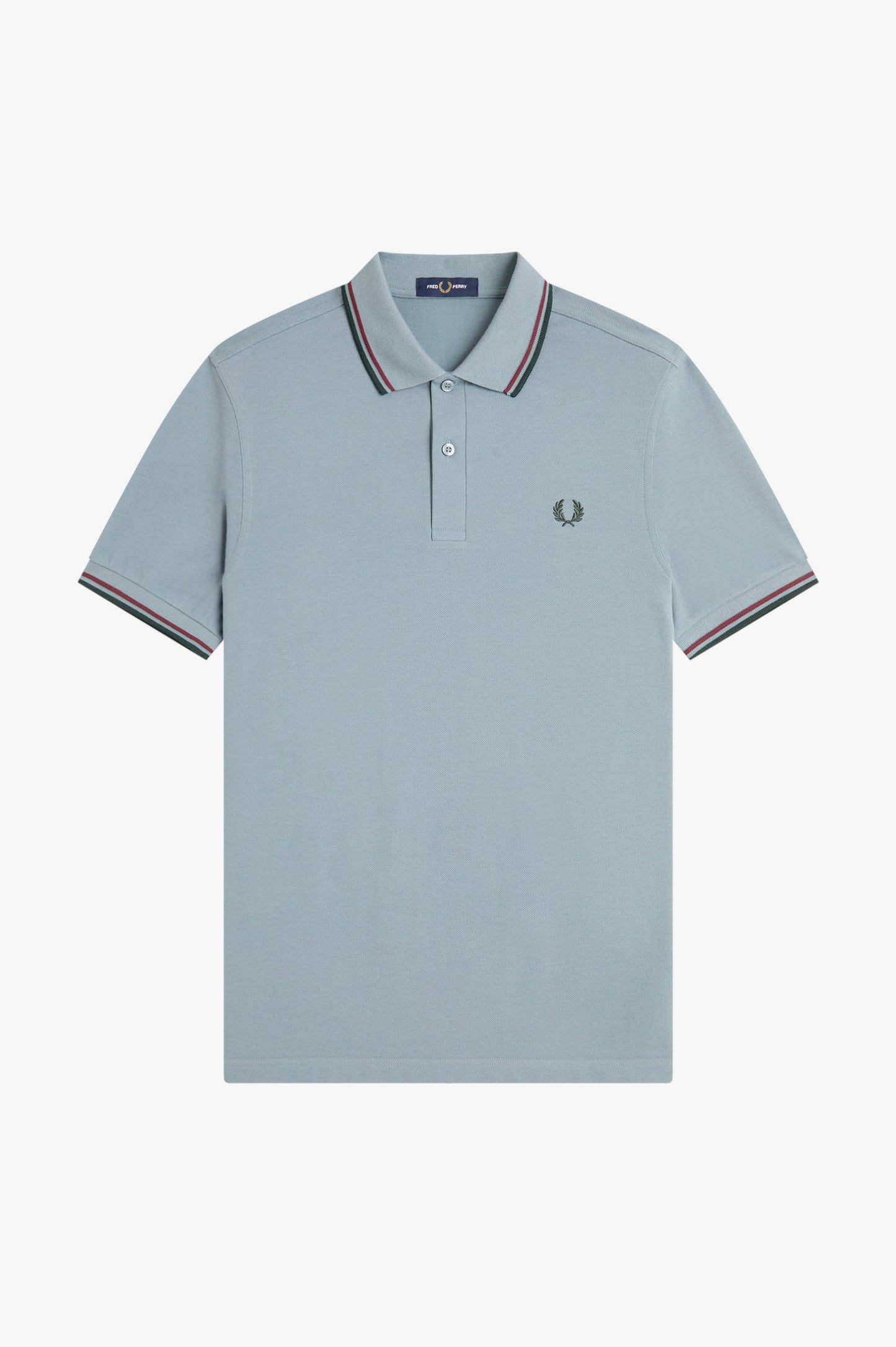 Fred Perry - TWIN TIPPED POLO SHIRT - Stockport Blue/Oxblood/Grasroots