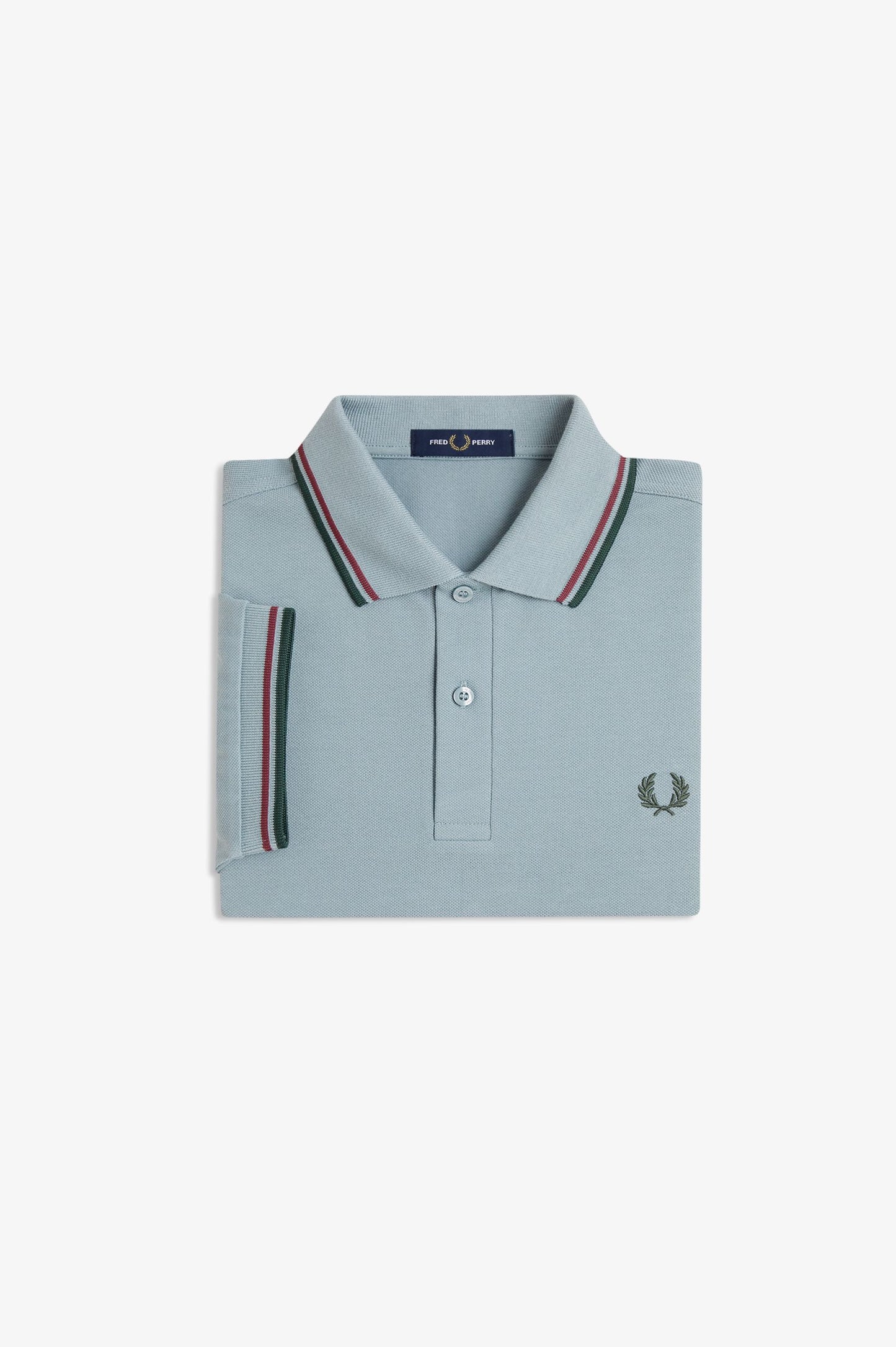 Fred Perry - TWIN TIPPED POLO SHIRT - Stockport Blue/Oxblood/Grasroots