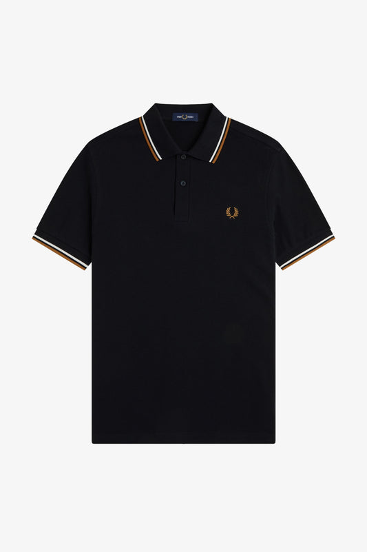Fred Perry - TWIN TIPPED FRED PERRY SHIRT - Black