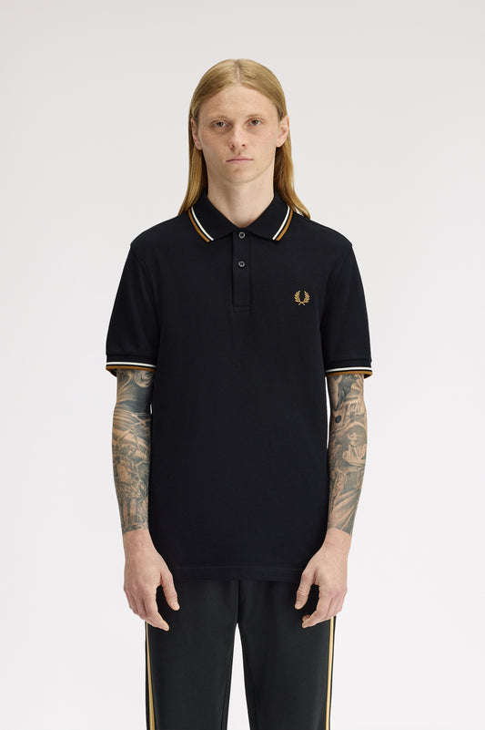 Fred Perry - TWIN TIPPED FRED PERRY SHIRT - Black