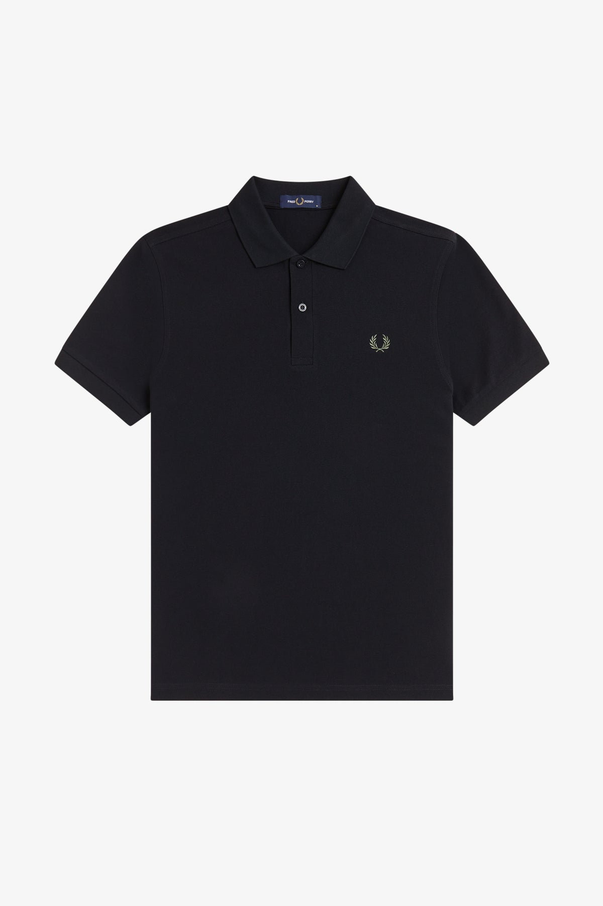 Fred Perry - THE FRED PERRY SHIRT - Black/Laurel Wreath Green