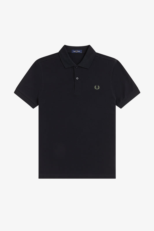 Fred Perry - THE FRED PERRY SHIRT - Black/Laurel Wreath Green