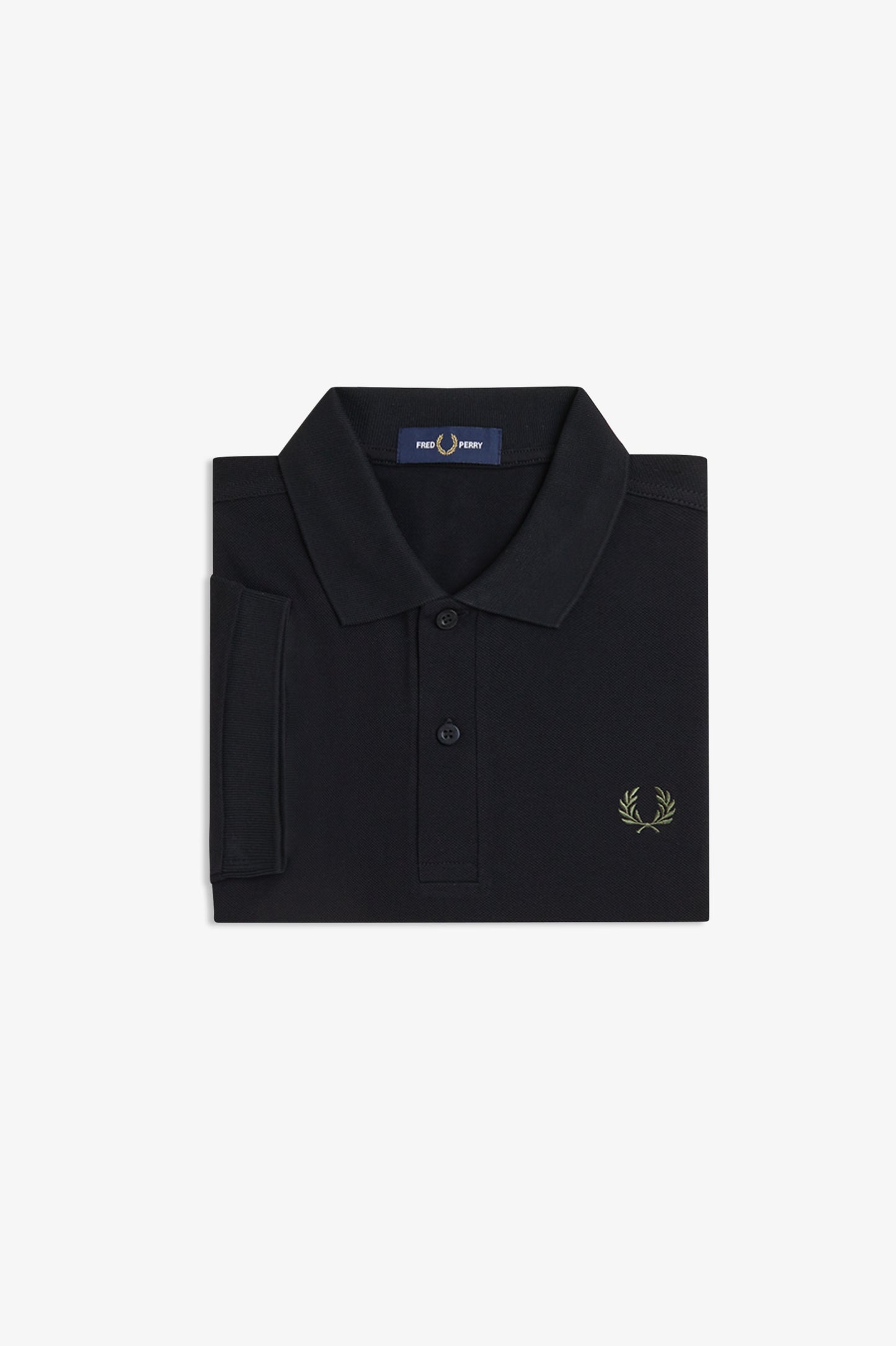 Fred Perry - THE FRED PERRY SHIRT - Black/Laurel Wreath Green