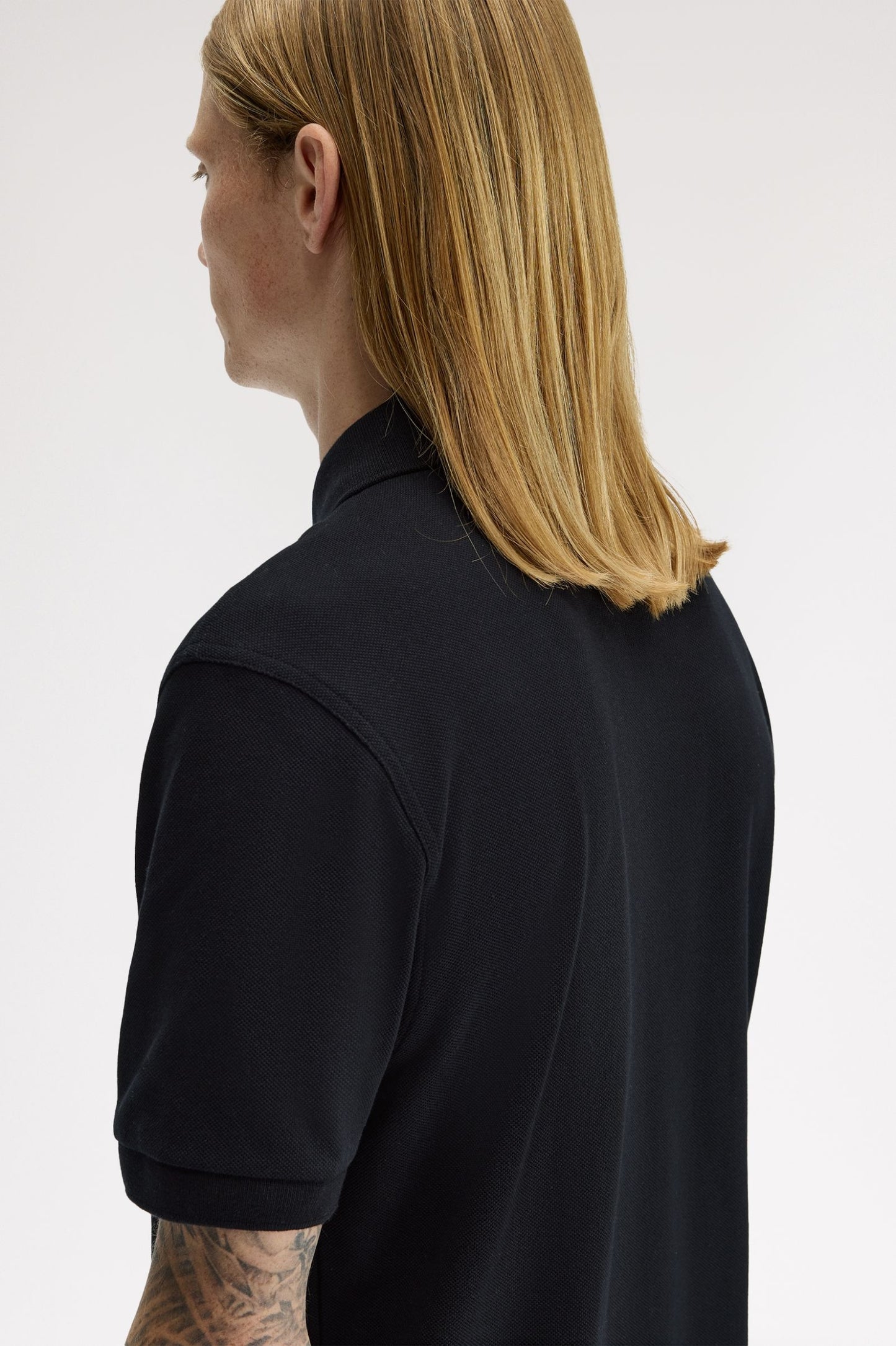 Fred Perry - PLAIN FRED PERRY SHIRT - Black/Dark Caramel