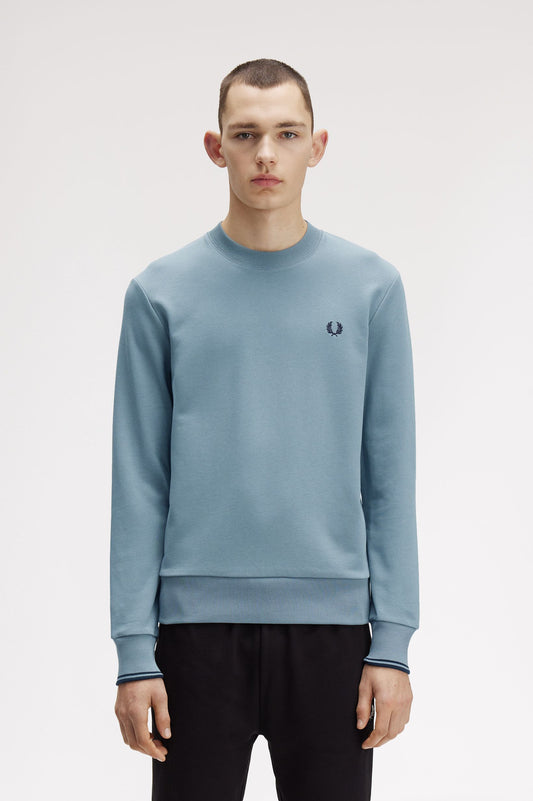 Fred Perry - CREW NECK SWEATSHIRT - Stockportblue/Navy