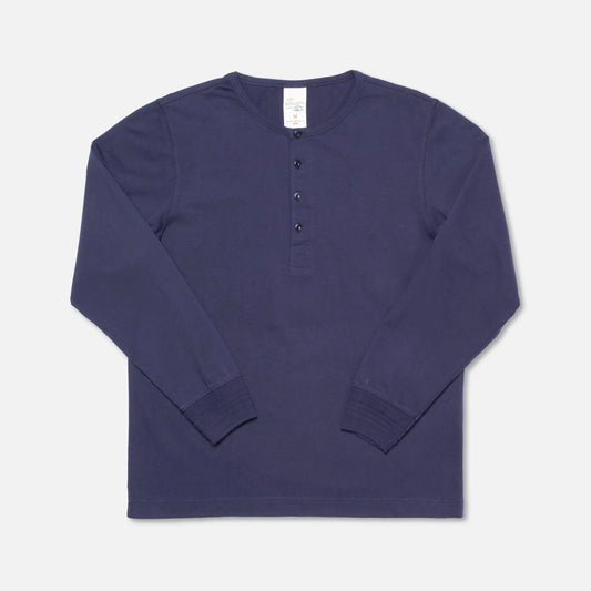 Nudie Jeans - LONGSLEEVE HENLEY - Midnight