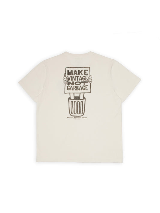 Nudie Jeans - ROY GARBAGE - chalk white