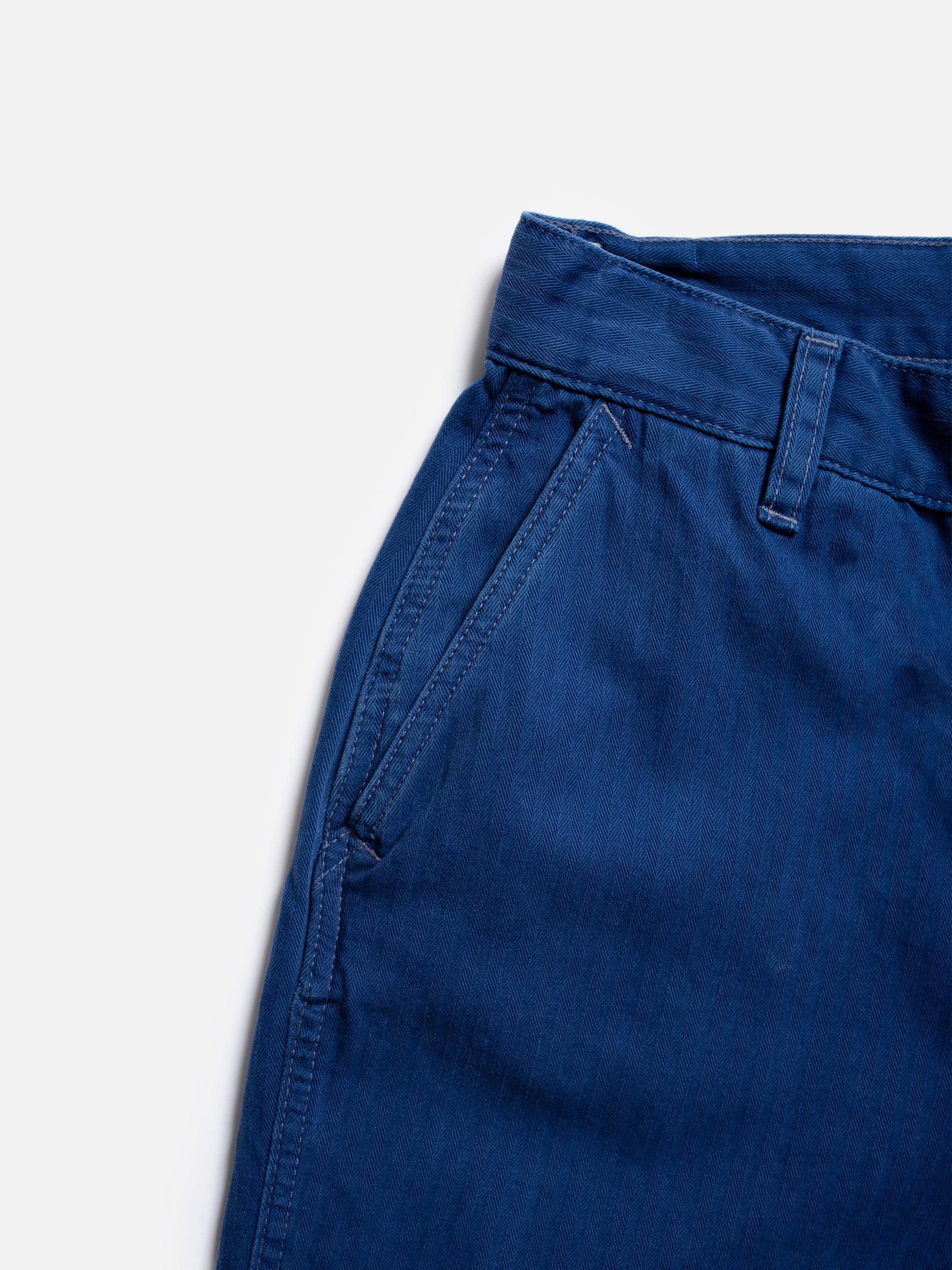 Wendy Herringbone Denim Pants Blue 114559B20-08