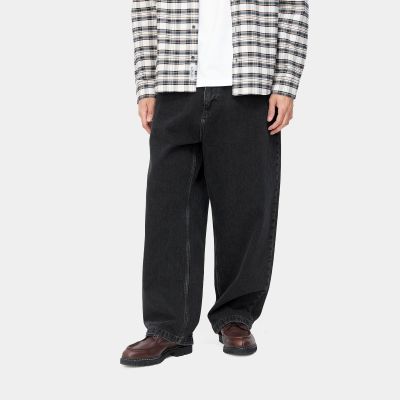 Carhartt WIP - BRANDON PANT - Black (stone washed)