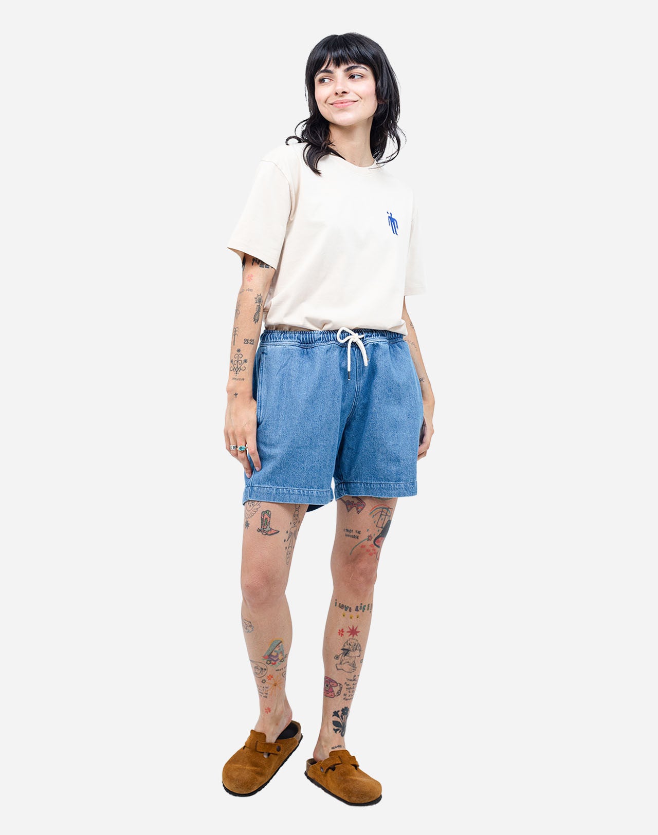 OLOW - BODHI SHORT - Denim Clair