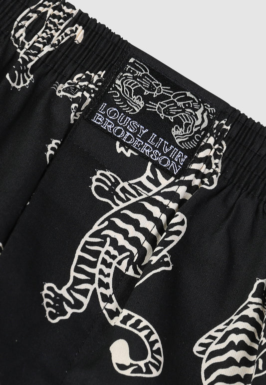 Lousy Livin - BRODERSON TIGER BOXER - Black