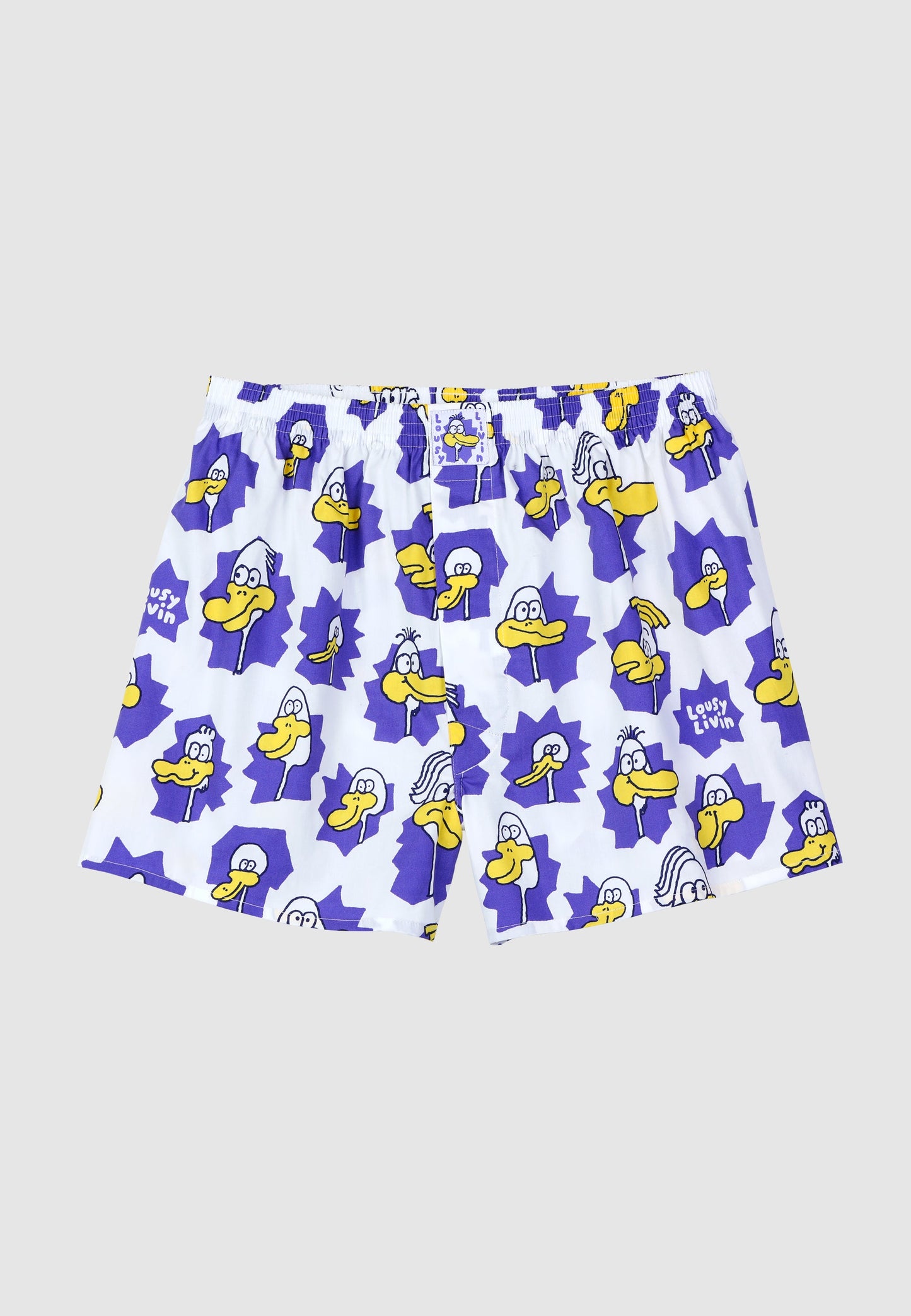 Lousy Livin - DUCKS BOXER - White