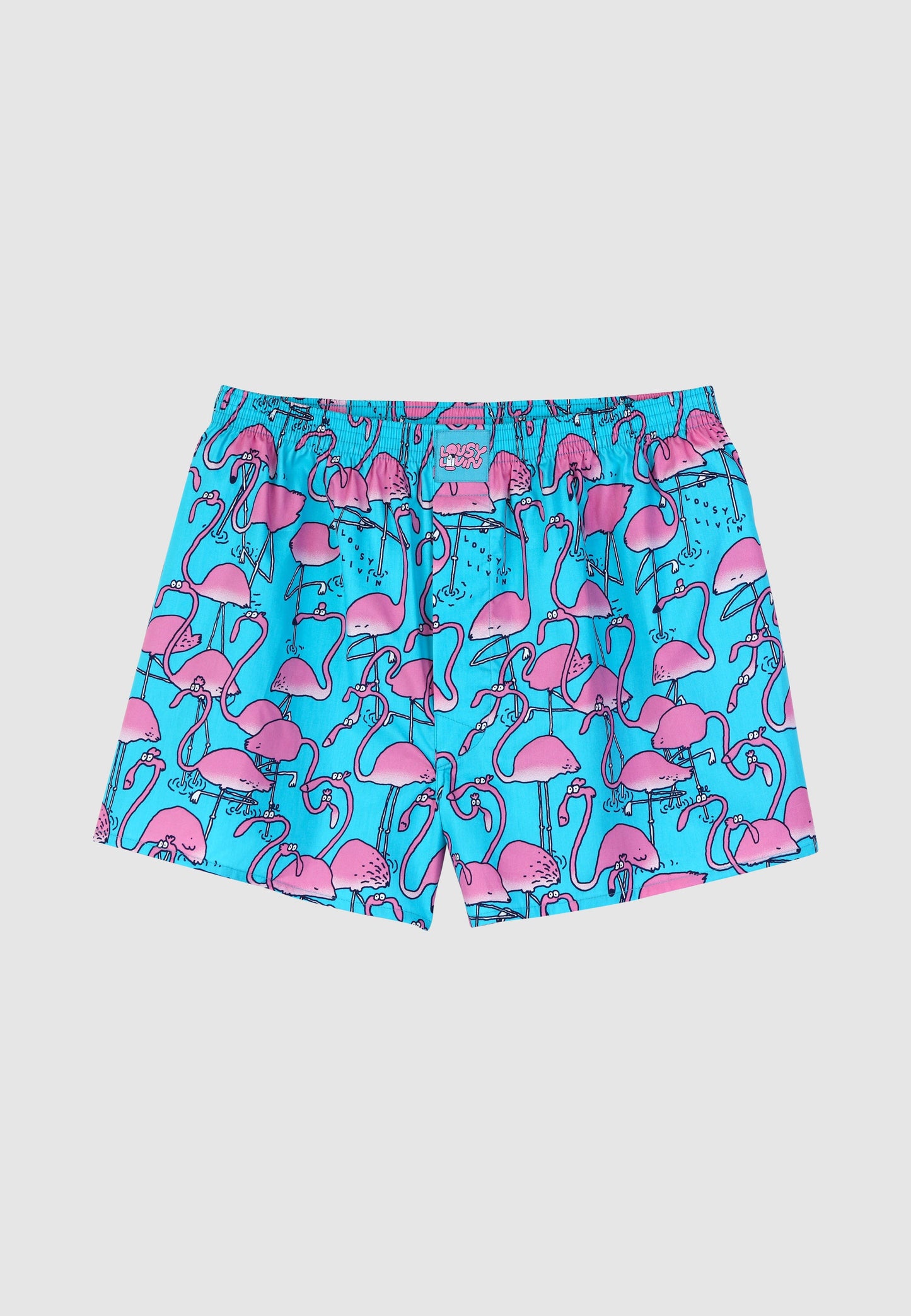 Lousy Livin - FLAMINGOS BOXER - Scuba blue