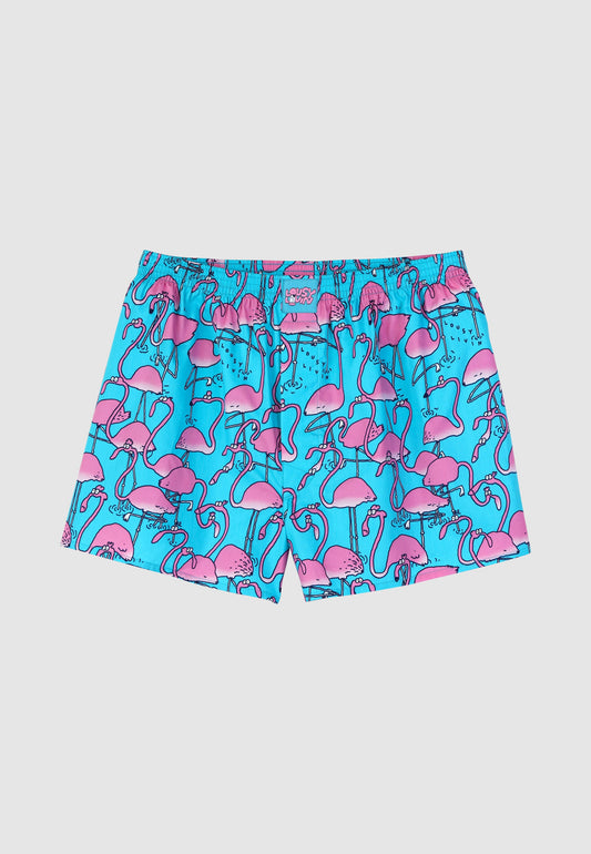 Lousy Livin - FLAMINGOS BOXER - Scuba blue