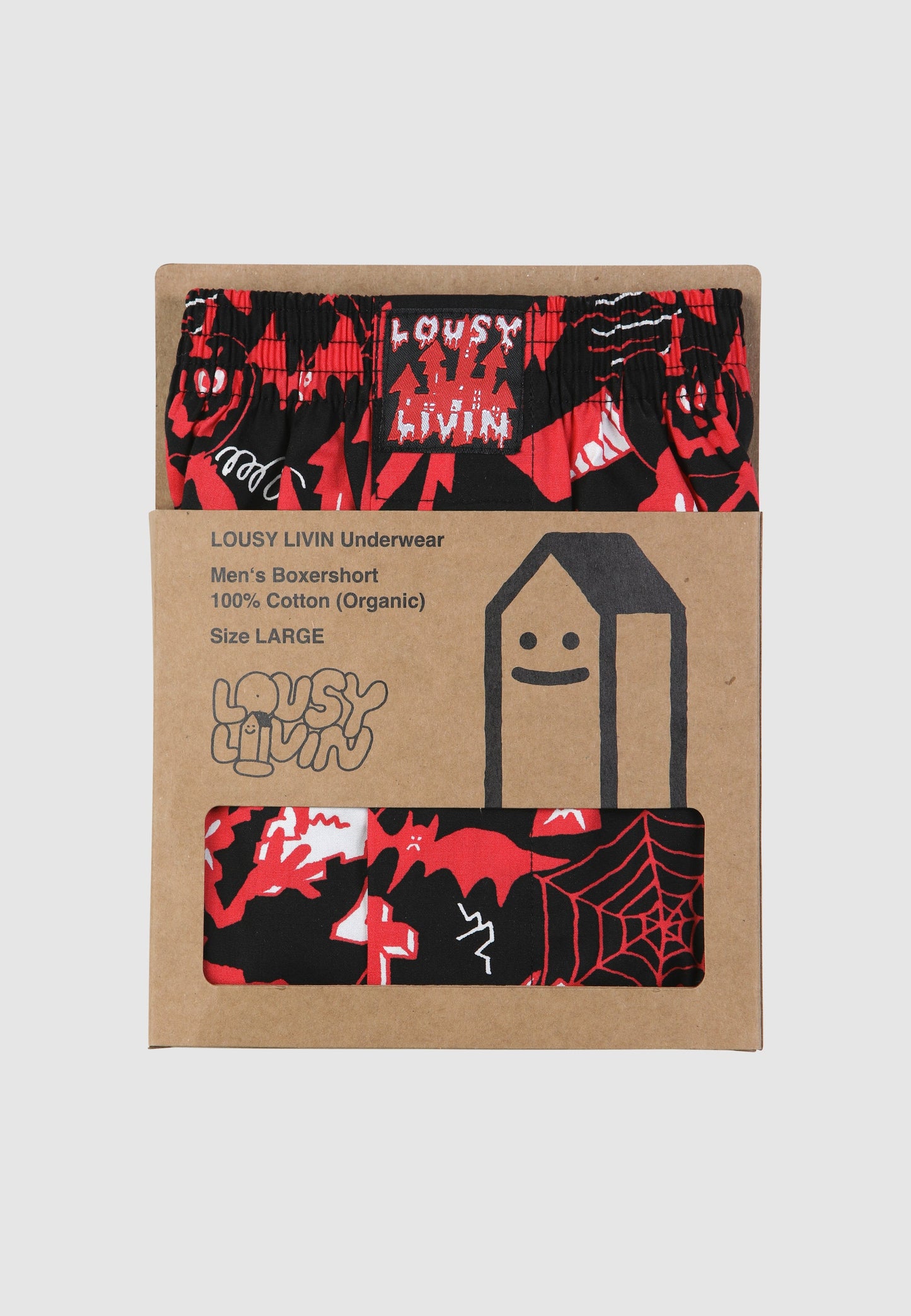 Lousy Livin - HALLOWEEN BOXER - Black