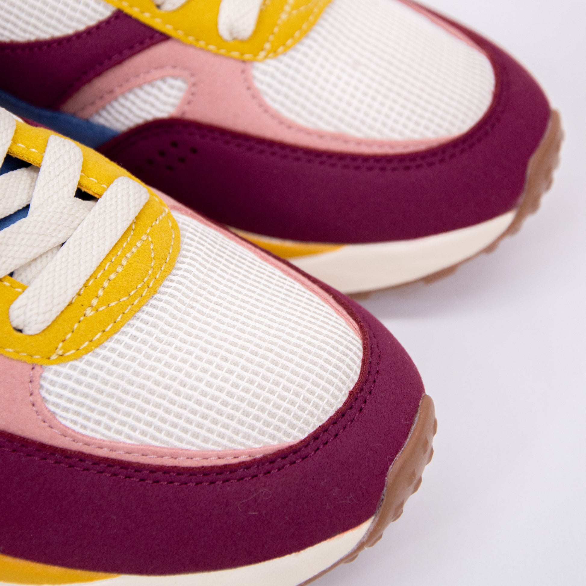 mmoustache - anaelle -vegan suede - mesh plum blush ecru_6
