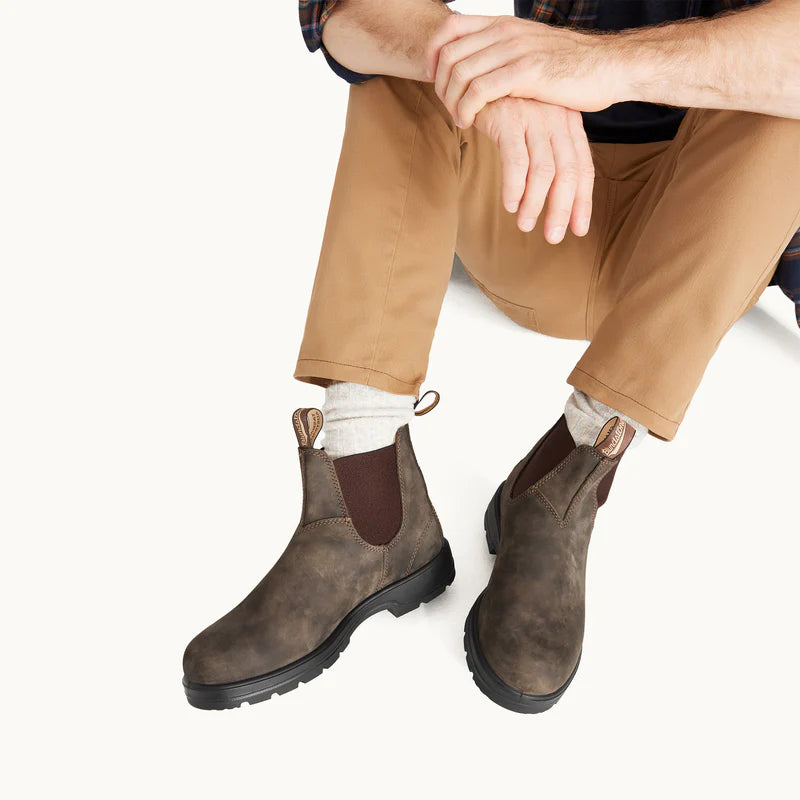 Blundstone - 585 Elastic Sided Boot Lined - Rustic Brown