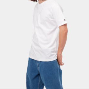 Carhartt WIP - S/S BASE T-SHIRT - White/Black