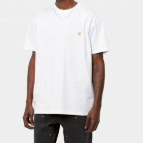 Carhartt WIP - CHASE T-SHIRT - White/Gold