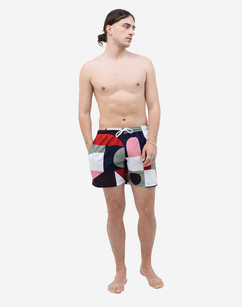 Olow - CUBISM BADESHORTS - Multicolor