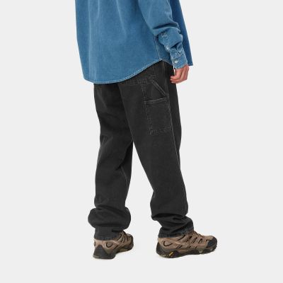Carhartt WIP - SINGLE KNEE PANT - Black (Stone Washed)